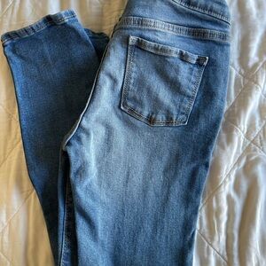 Girls Old Navy buttonless skinny blue denim jeans